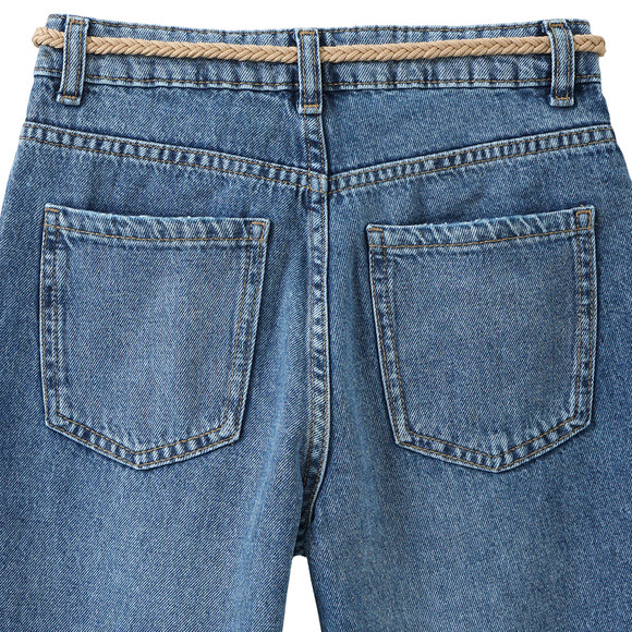Jeans met wijde pijpen voor meisjes met riem