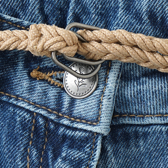 Jeans met wijde pijpen voor meisjes met riem
