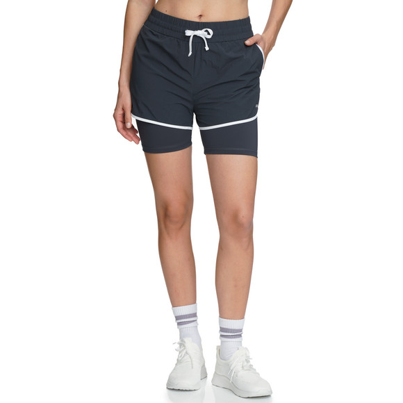 Damen Sport-Shorts zweilagig