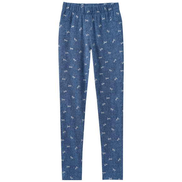 Mädchen Jeggings mit Pferde-Print