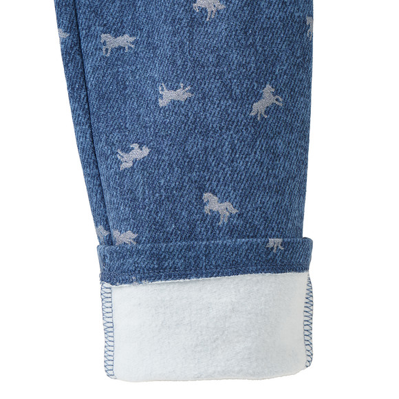 Mädchen Jeggings mit Pferde-Print