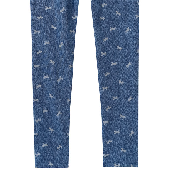 Mädchen Jeggings mit Pferde-Print