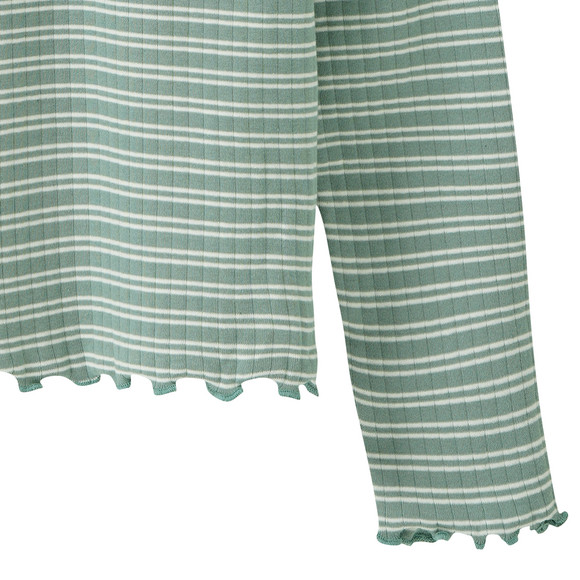 Mädchen Langarmshirt im Streifen-Look