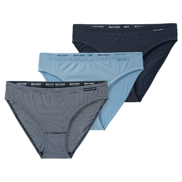 3 Damen Slips in verschiedenen Dessins