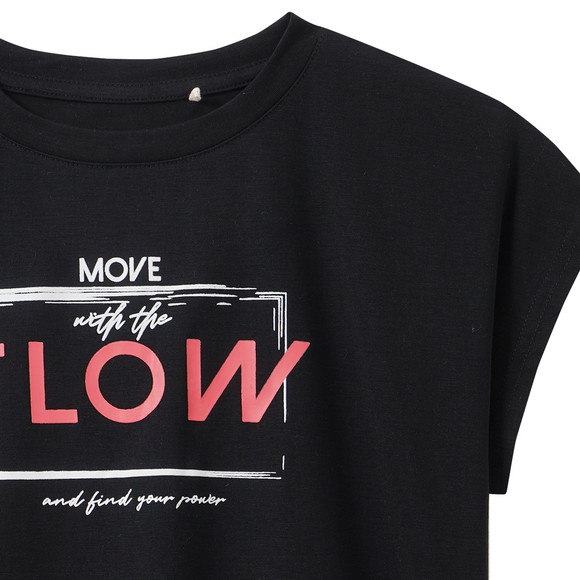 Mädchen Sport-T-Shirt mit Schriftzug