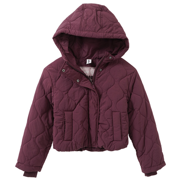 Mädchen Steppjacke mit Kapuze