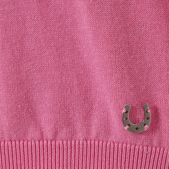 Gebreide trui voor meisjes met paardenmotief