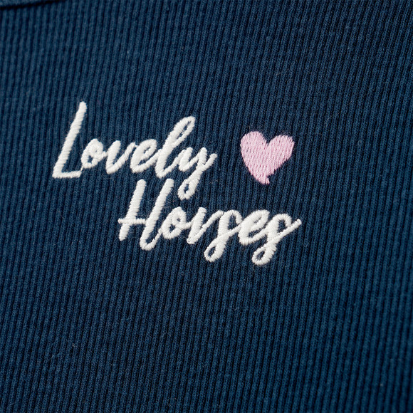 Mädchen Kleid mit Rippstruktur