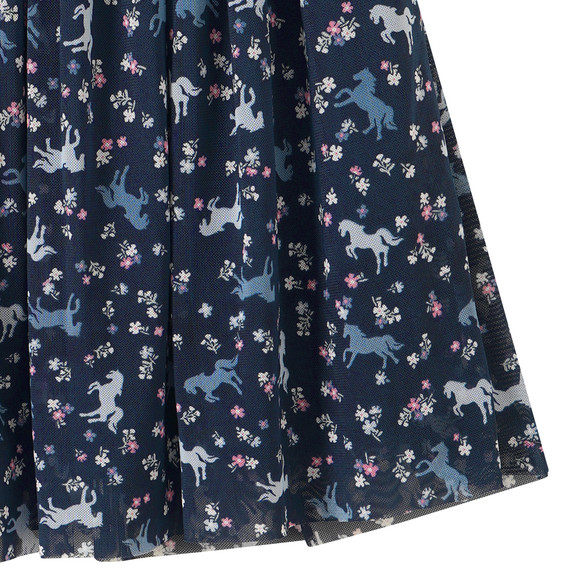 Mädchen Rock mit Pferde-Allover