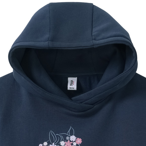 Mädchen Hoodie mit Pferde-Motiv