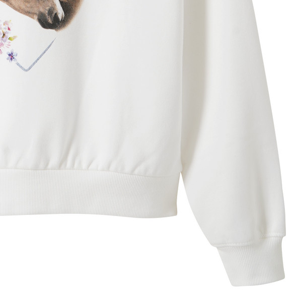 Meisjessweatshirt met paardenprint