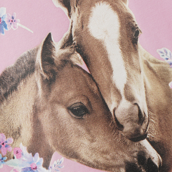 Mädchen T-Shirt mit Pferd-Motiv