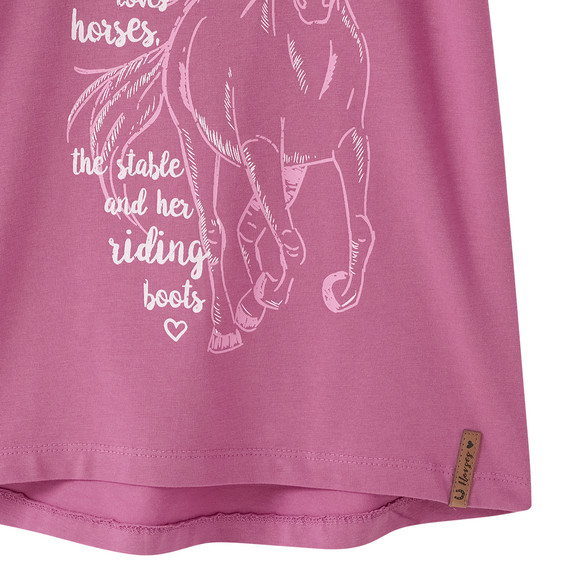 Mädchen T-Shirt mit Pferd-Motiv