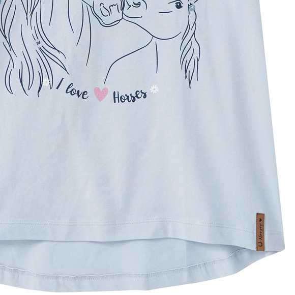 Mädchen T-Shirt mit Pferd-Motiv