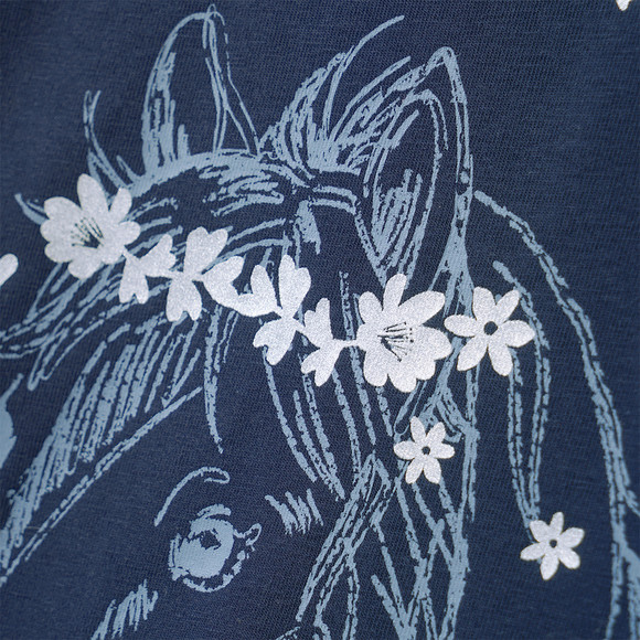 Mädchen T-Shirt mit Pferd-Motiv
