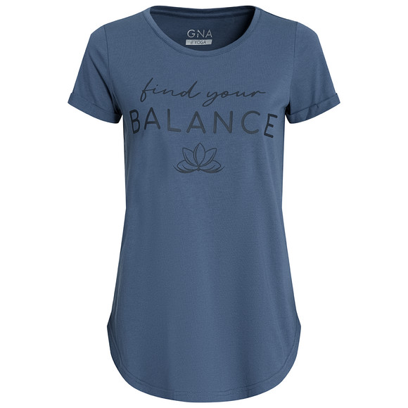 Damen Yoga-T-Shirt mit Rundhals