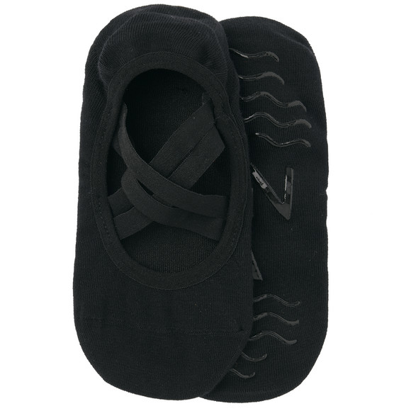 1 Paar Damen Füsslinge mit gummierter Sohle