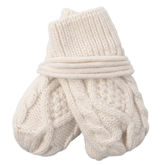 Babywanten met kabelpatroon