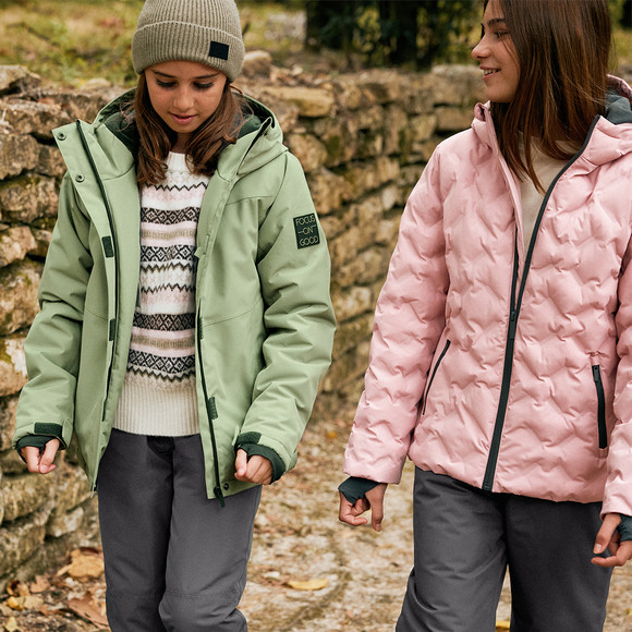 Mädchen Schneejacke in Unifarben