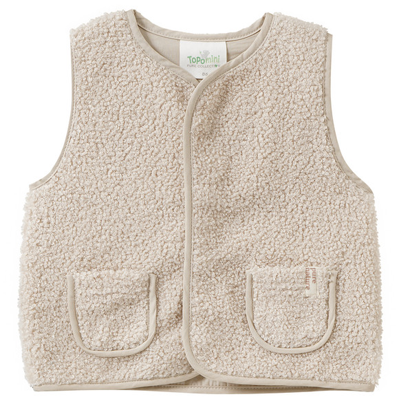 Baby Teddyweste mit 2 Taschen