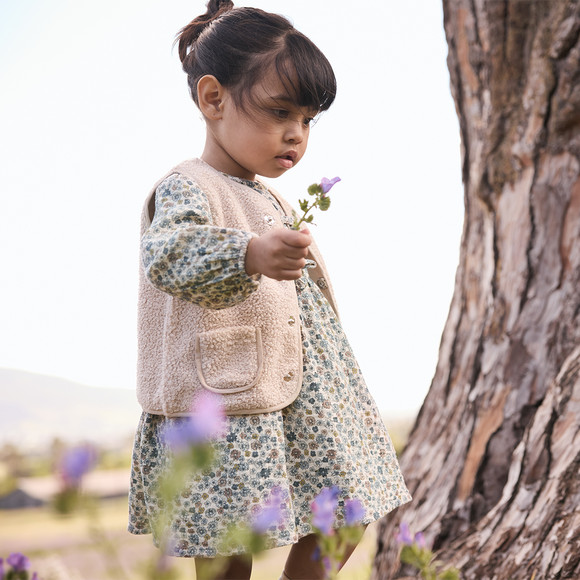 Baby Teddyweste mit 2 Taschen