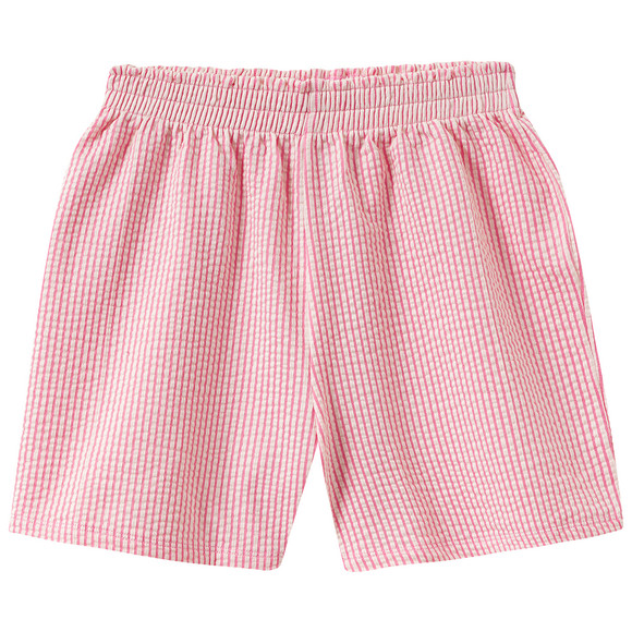 Shorty voor meisjes in seersucker-look