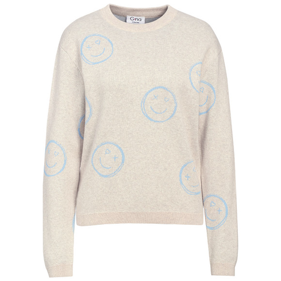Damen Pullover mit Allover-Print