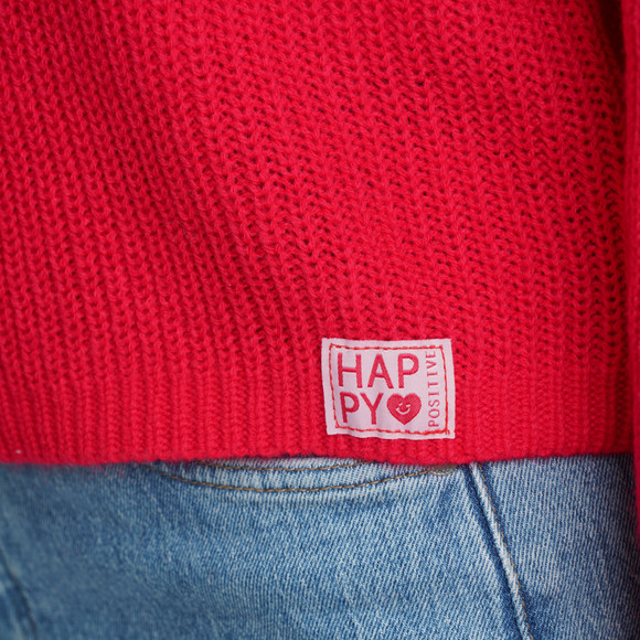 Damen Strickpullover unifarben