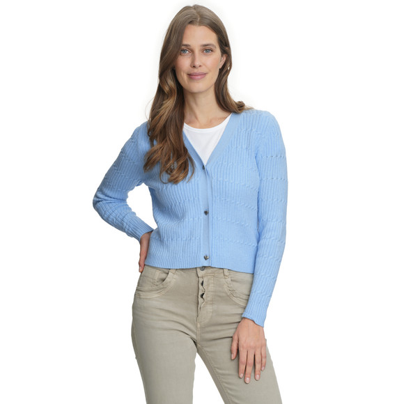 Damen Strickjacke unifarben