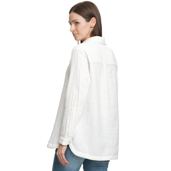 Damen Musselin-Bluse unifarben