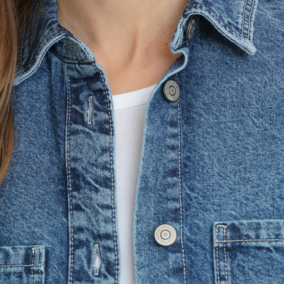 Damen Overshirt in Denim-Optik