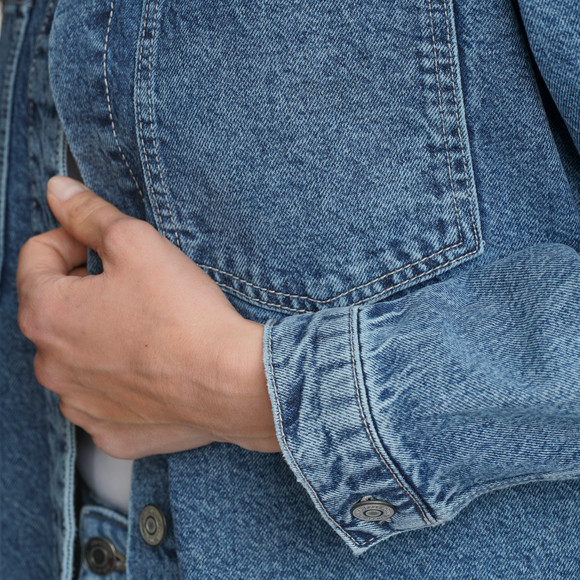 Damen Overshirt in Denim-Optik