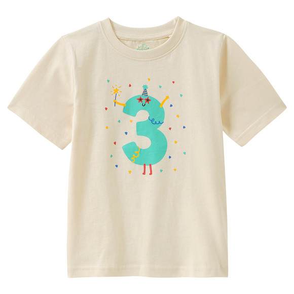 Kinder T-Shirt mit Geburtstagszahl 3