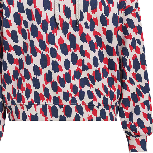 Damen Hoodie mit Allover-Print