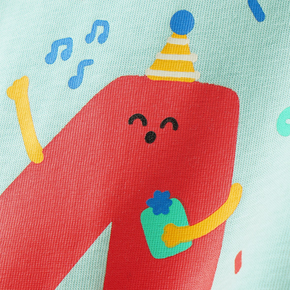 Kinder T-Shirt mit Geburtstagszahl 4