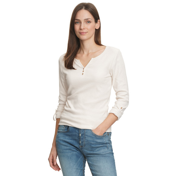 Damen Langarmshirt mit feinen Streifen