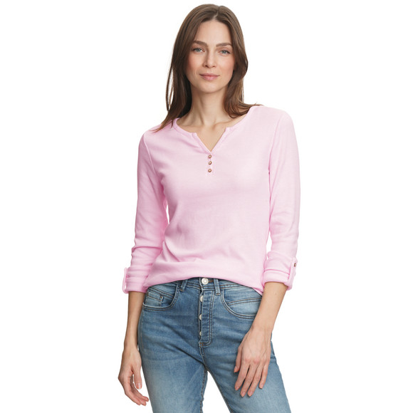 Damen Langarmshirt mit feinen Streifen