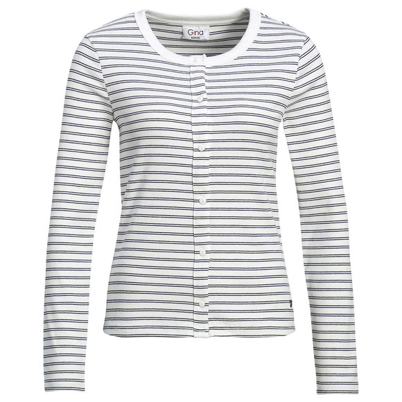 Damen Langarmshirt mit Knopfleiste