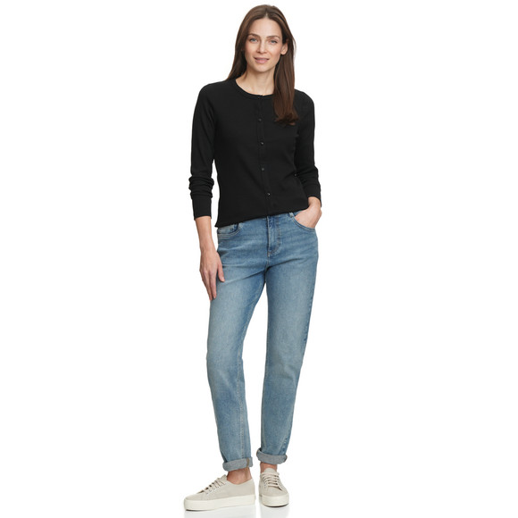 Damen Langarmshirt mit Knopfleiste
