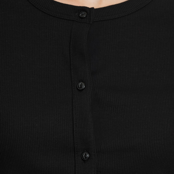 Damen Langarmshirt mit Knopfleiste