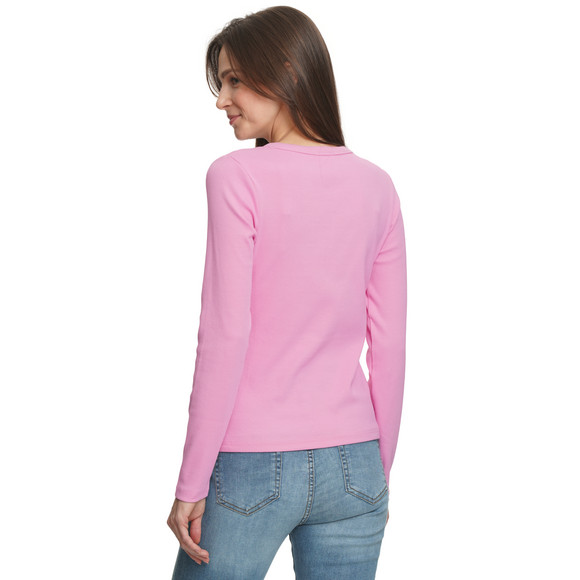 Damen Langarmshirt mit Knopfleiste