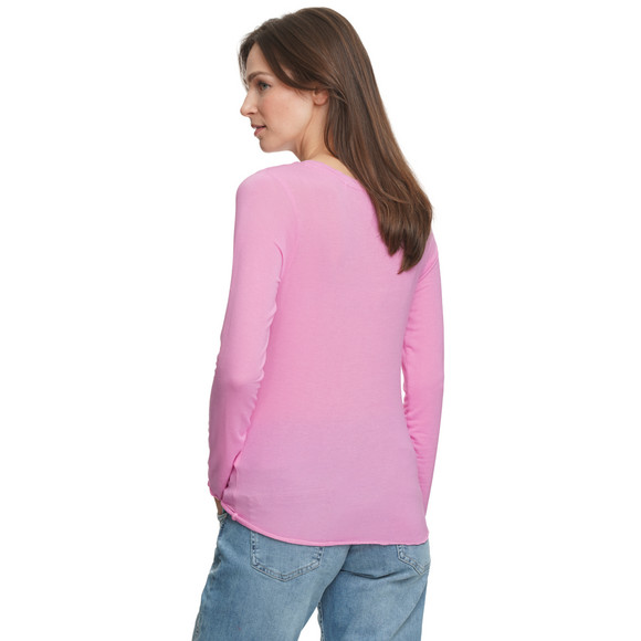 Damen Langarmshirt mit Wellenbündchen