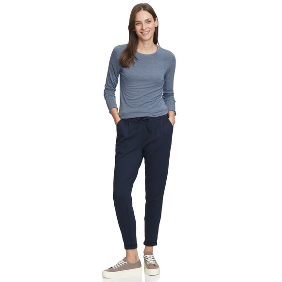 Damen Langarmshirt mit Wellenbündchen