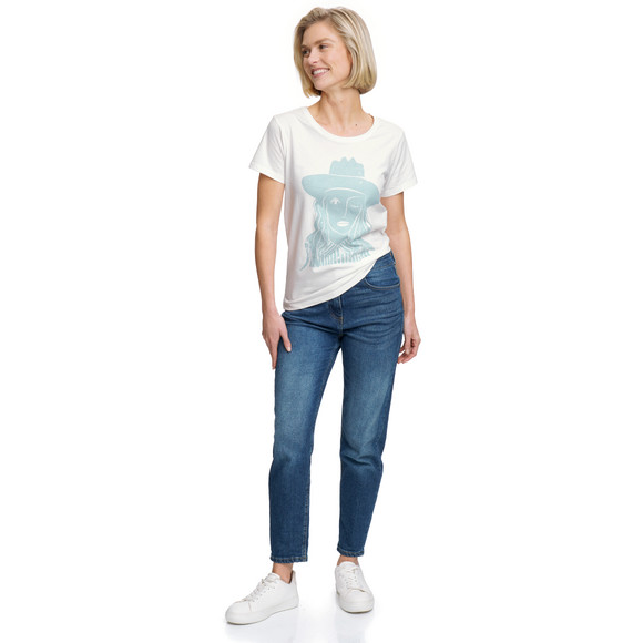 Dames T-shirt met print op de voorkant