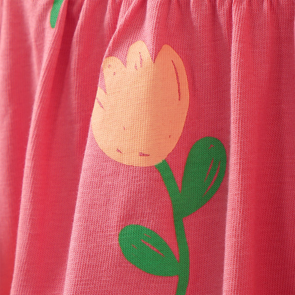 2 Mädchen Kleider mit Prints