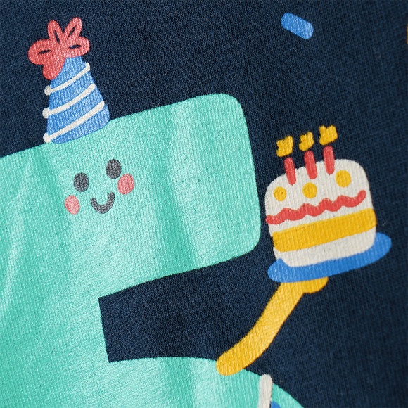 Kinder T-Shirt mit Geburtstagszahl 5