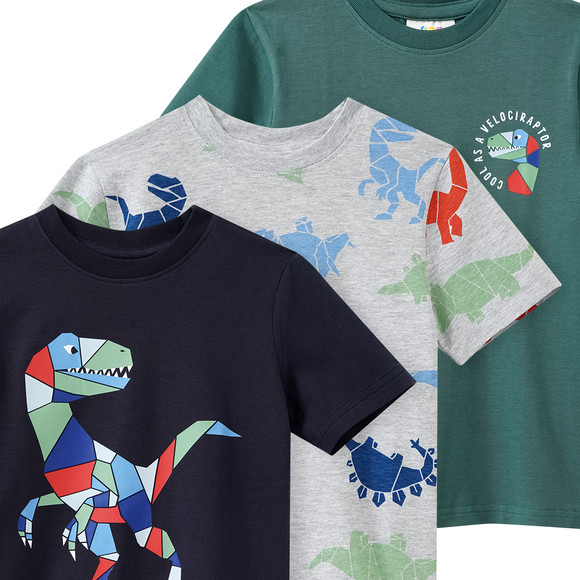 3 Jungen T-Shirts mit Prints