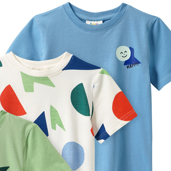 3 Jungen T-Shirts mit Prints