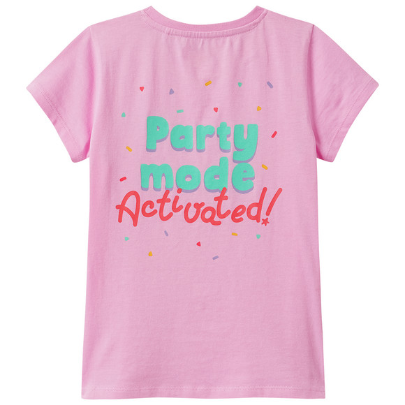 Mädchen T-Shirt mit Rücken-Print