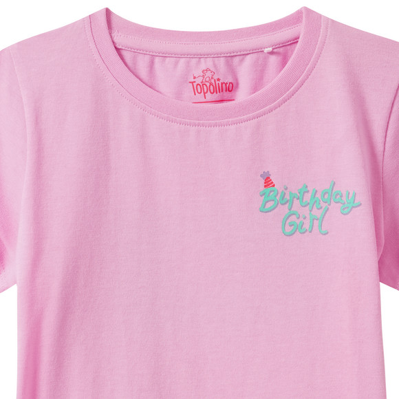 Mädchen T-Shirt mit Rücken-Print